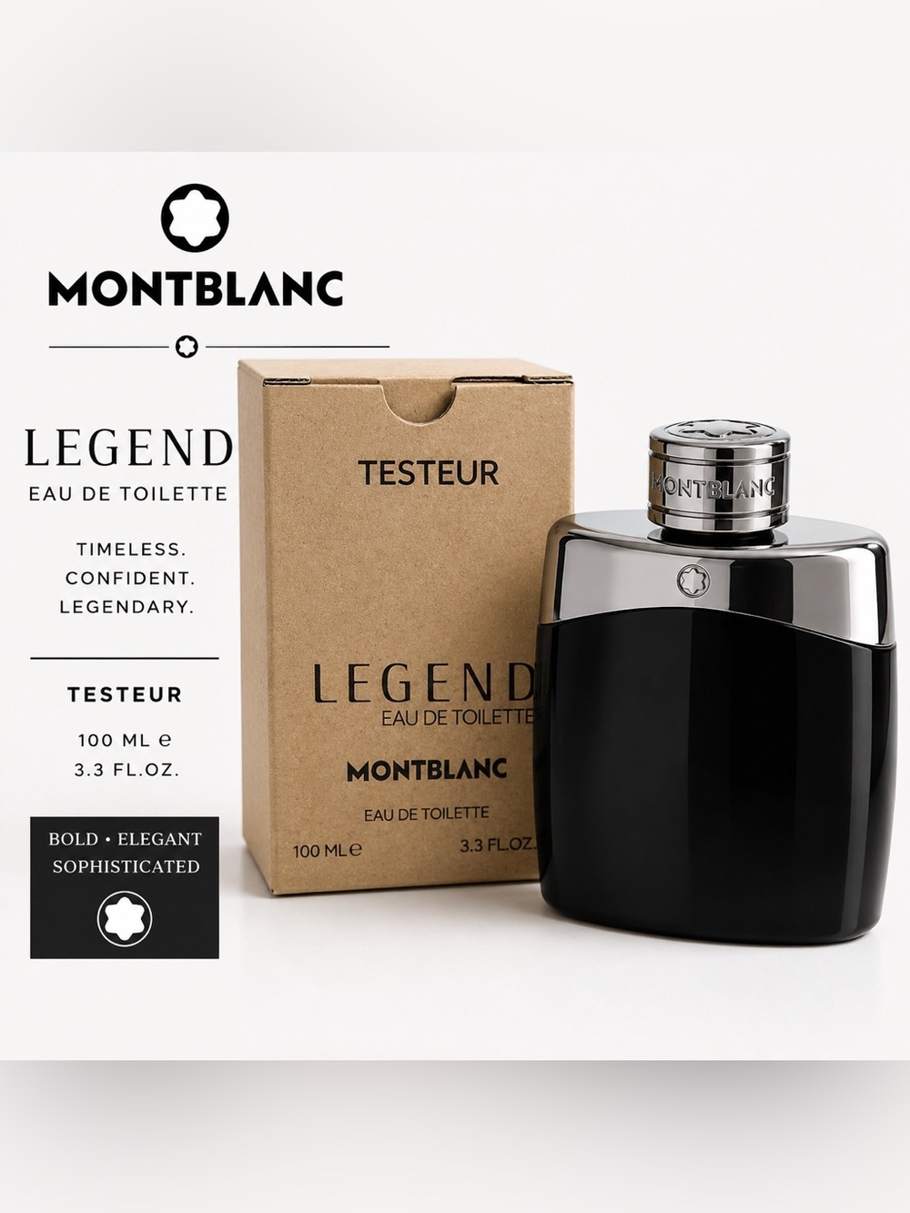 Montblanc Legend Eau de Toilette for Men - Black and Silver